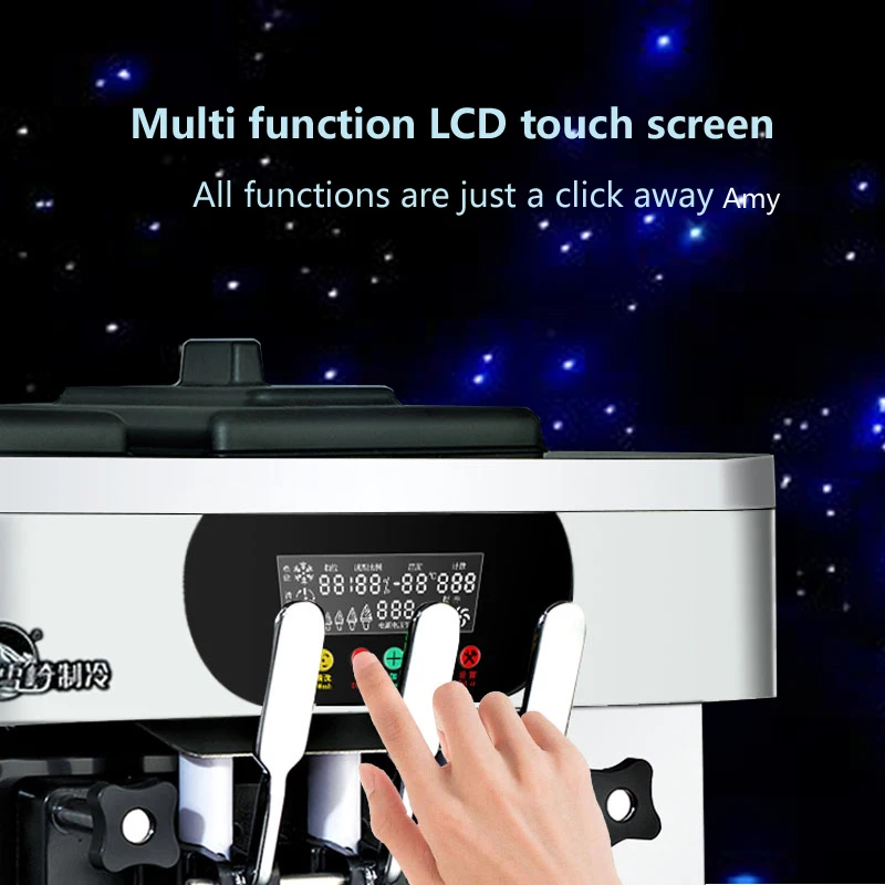 Маленький агрегат для производства мягкого мороженого коммерческих настольных