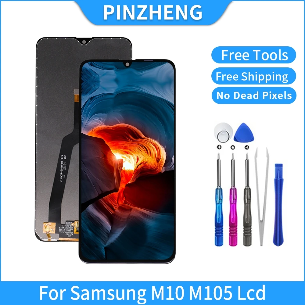 PINZHENG Оригинальный ЖК-дисплей для Samsung Galaxy M10 M105 SM-105 M105F M105DS OLED Замена ЖК-дисплея