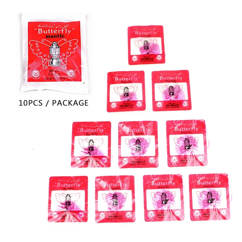 

10pcs Lampada A Gas Mantelli Di Campeggio Esterna Appeso Campeggio Lampada Lampada Pressione Mantelli Di Ricambio Parti