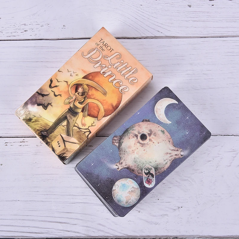Tarot Of The Little карты &quotПринц&quot Deck A 78 Card и учебный буклет гадания чтение любовь Луна