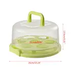 Портативный пластиковый круглый контейнер для кексов десерт коробка для хранения тортов кухонные принадлежности 37MF