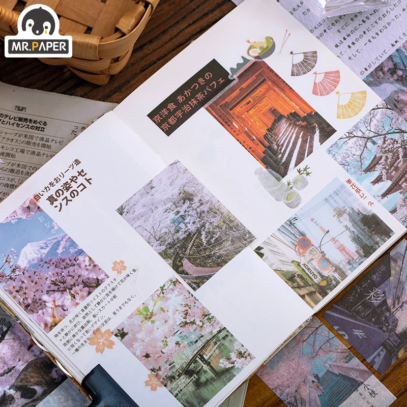 Mr.paper 60 шт./пакет Художественные товары для городского отдыха японской сакуры