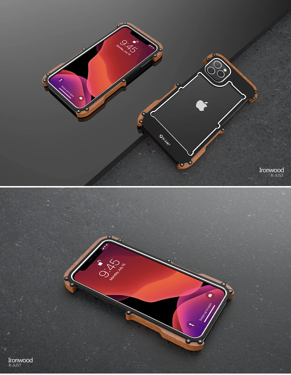 Алюминиевый металлический бампер для iPhone 11 11pro max деревянная рамка ретро пара чехол для телефона для iPhone X XS XR max рамка чехол bmper