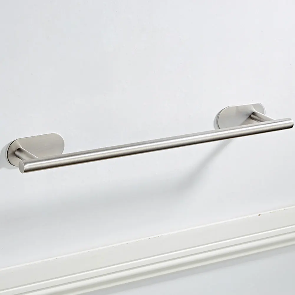 

3pcs Stainless Steel Storage Kitchen Home Accessories Shelf Hotel Wall Mounted Ring Modern Towel Bar Bathroom Hardware Set
