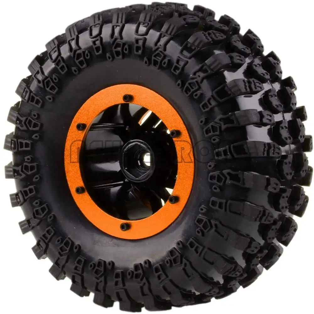 

NEW ENRON 4PCS 2.2" Beadlock Wheel Rim & 125MM Tyre Tires FOR RC 1/10 Rock Crawler SCX10 D90 CC01 90031 90020 90048 90018 90025