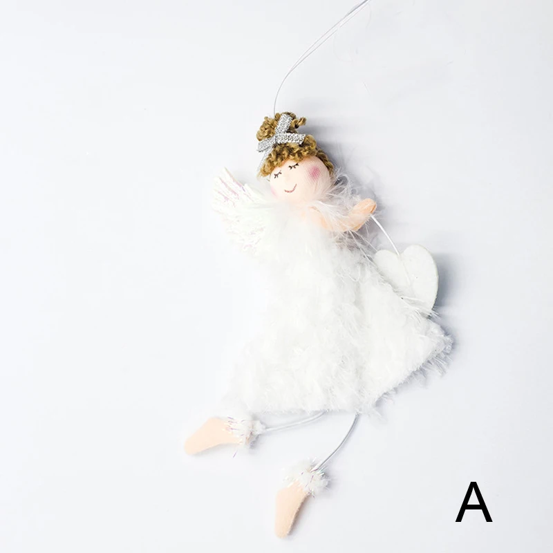 Рождественская кукла кулон милый ангел плюшевая игрушки для девочек гирлянды