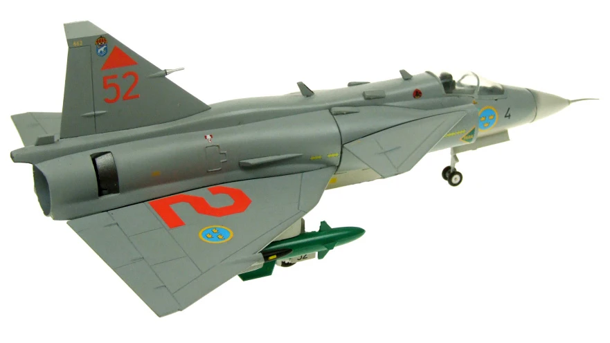 1/72 Сборная модель из 42002 сплава для шведских ВВС Ja37 fighter |