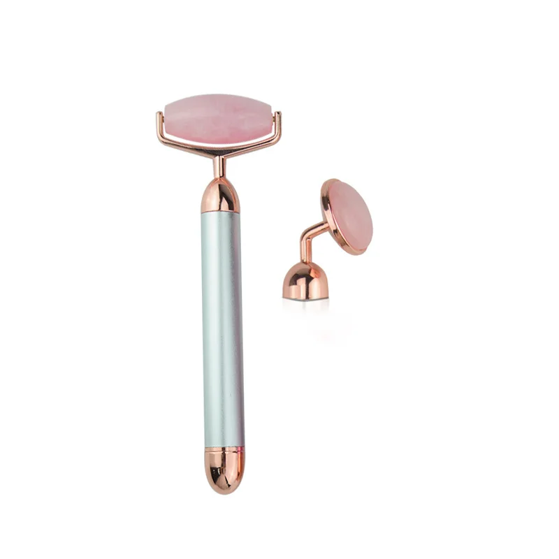 

DIY Round Head Electric Massager Rose Quartz Roller Jade Roller For Face