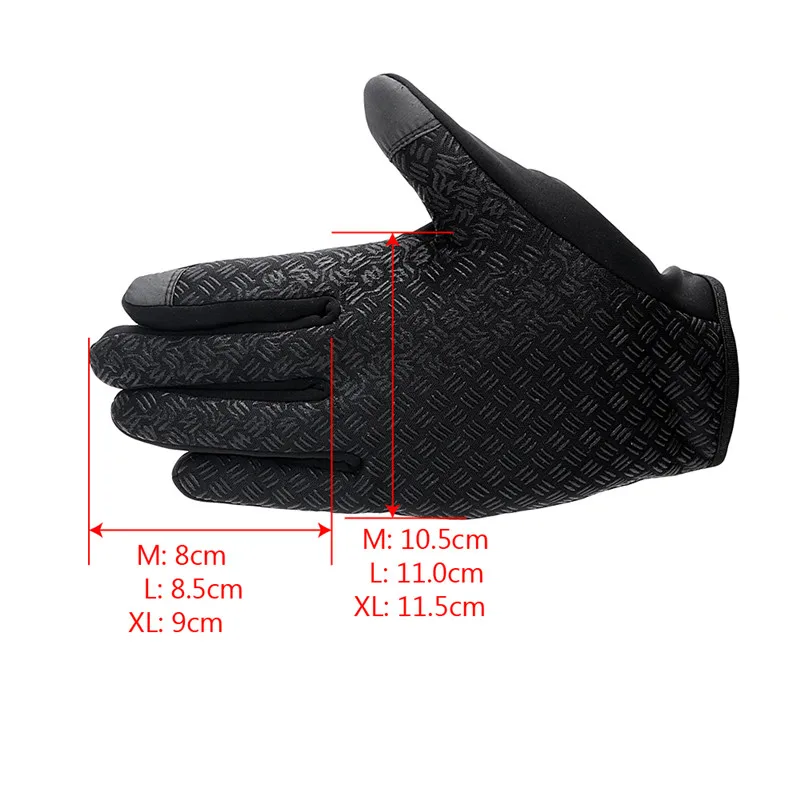 

Motorcycle Gloves Touch Screen Full Finger Windproof Thermal Outdoor Sport Ski Warm Gloves Unisex Motorcycle cycling gloves