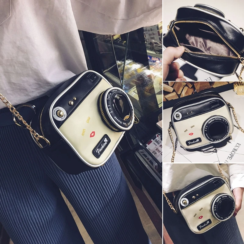 

Women Camera Shape Shoulder Bag Lady Girls Casual Crossbody Handbag Messenger Purse Stylish Female Travel Small Shopping Tote