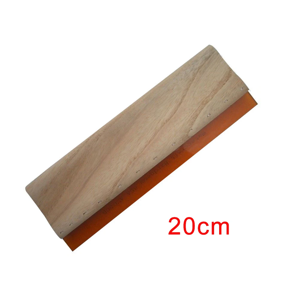 20cm squeegee Скидка 1 шт. шелкография скребок чернил трафаретная печать Алюминиевая эмульсия совок Coater инструменты - Цвет: 20cm squeegee