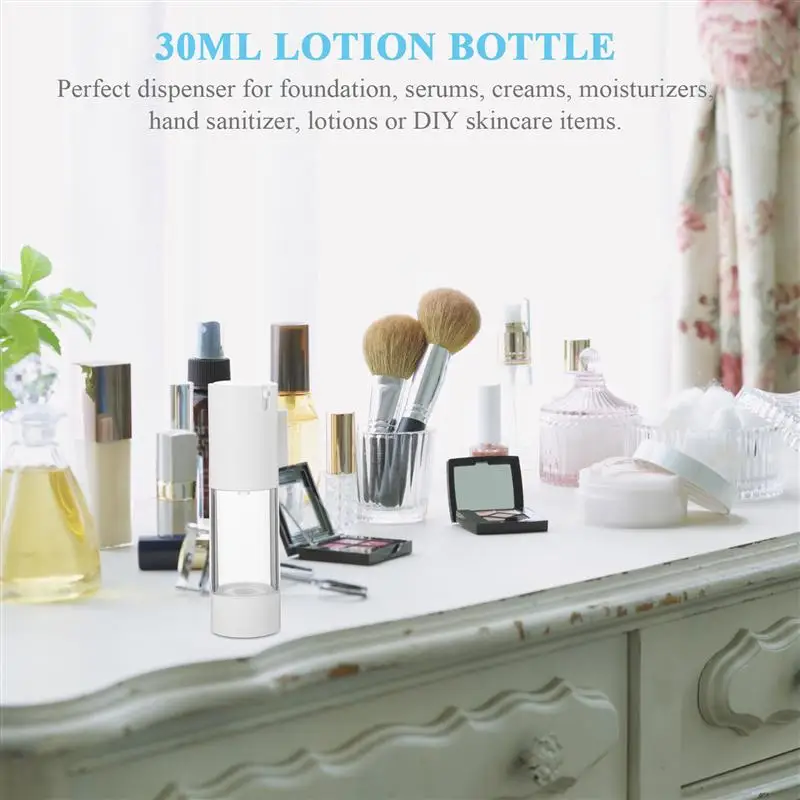 

6Pcs 30ml Empty Pump Bottles Travel Lotion Cream Pump Container Dispenser