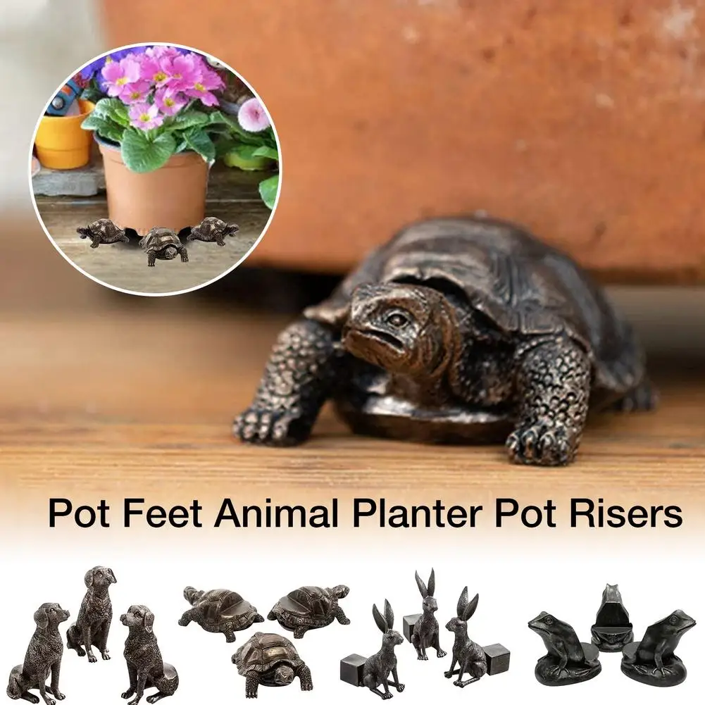 

Pot Feet Animal Planter Pot Risers for Improve Airflow & Drainage