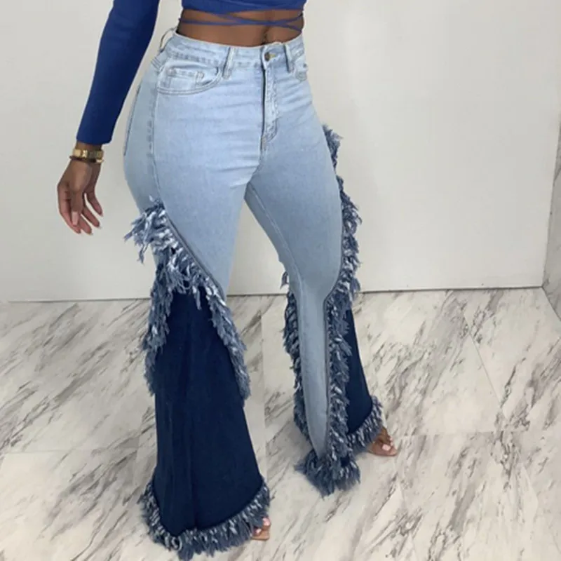 BKLD уличная Женская одежда с высокой талией узкие сильно облегающие джинсы