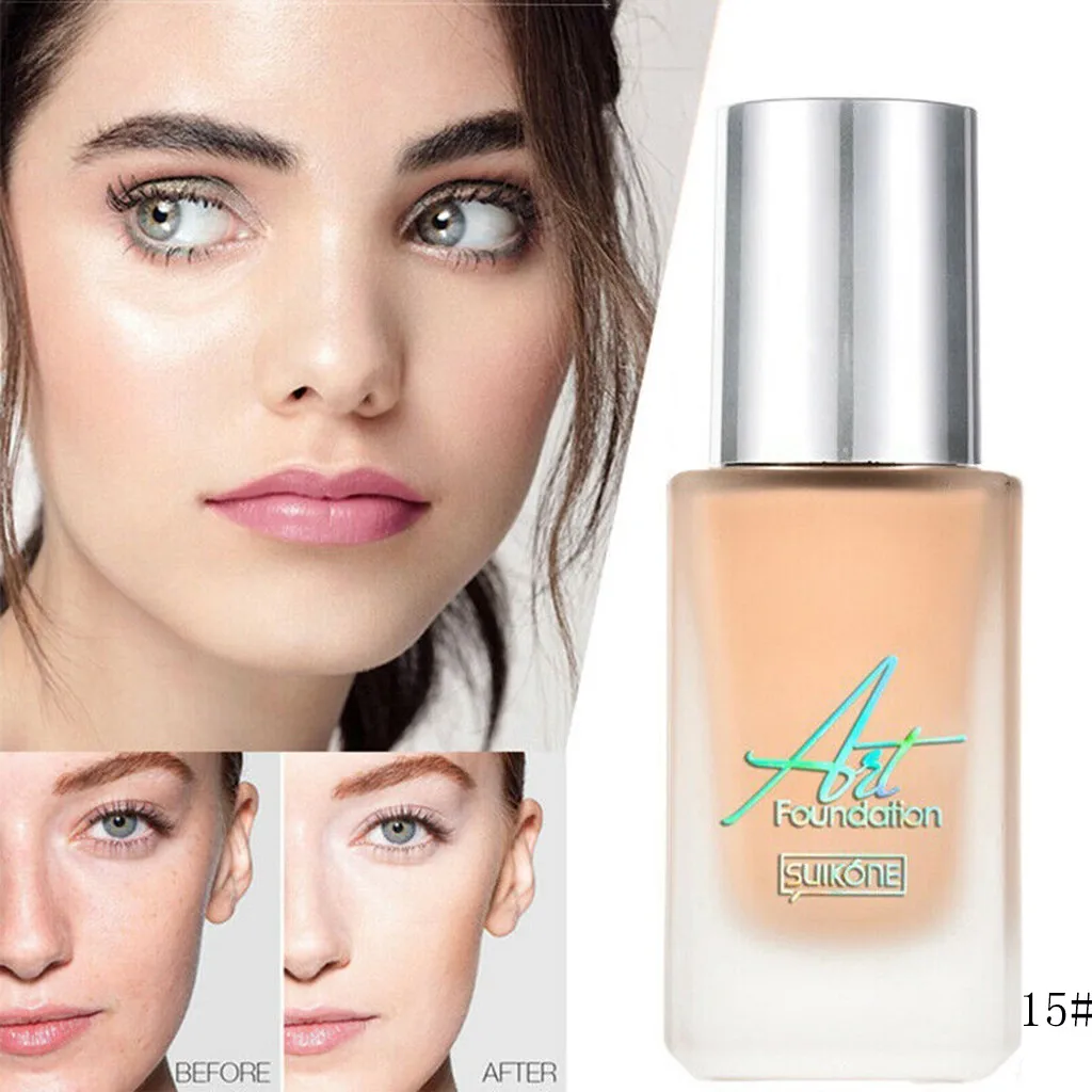 

New Makeup Cream Concealer Natural Liquid Foundation Moisturizing Cosmetics Brighten Face Base Tone Pre-makeup Long Lasting