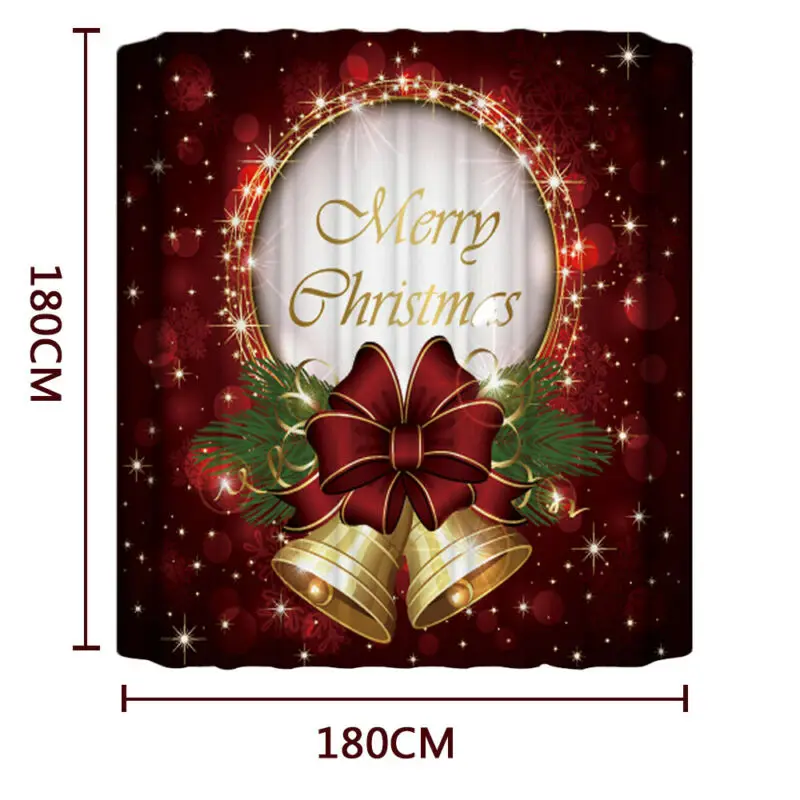 Merry Christmas набор для ванной снежный цветок колокольчик водонепроницаемый Душ