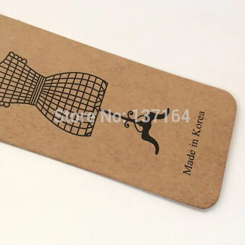 2000 шт./лот крафт Пользовательский логотип Свинг бирка пользовательский черный