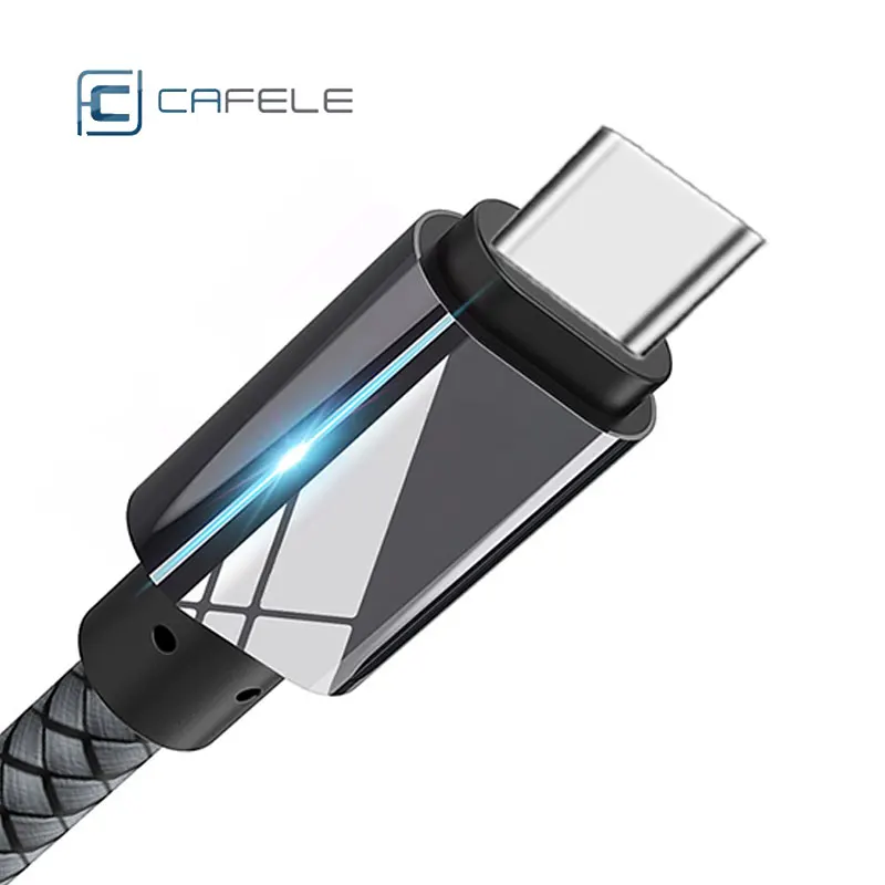 Кабель usb type-C 2.4A быстрое зарядное устройство 1 м с одной головкой плетеные кабели