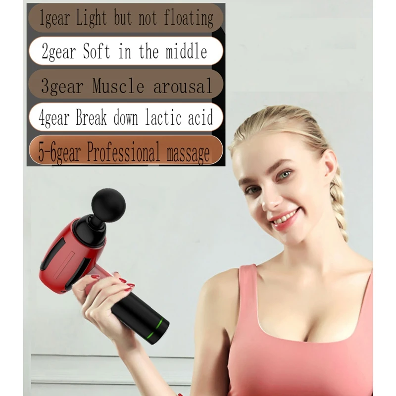 

Massage Machine Deep Tissue Percussion Muscle Massager for Pain Relief Handheld Electric Body Massager Sports EU Plug