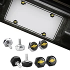 Автомобильные гайки Хромированный винт для значков Chevrolet, Aveo, Cruze, Malibu, Trax, Lacetti, Niva, Camaro, болты для автомобильного номерного знака, аксессуары