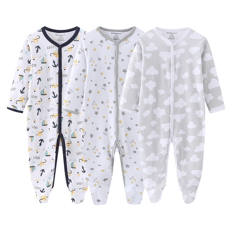 

2020 хлопковый комбинезон для новорожденных 1/3 шт., одежда для маленьких мальчиков, одежда с длинными рукавами для маленьких девочек 0-12 месяцев, осенняя одежда для маленьких девочек, Ropa de bebe