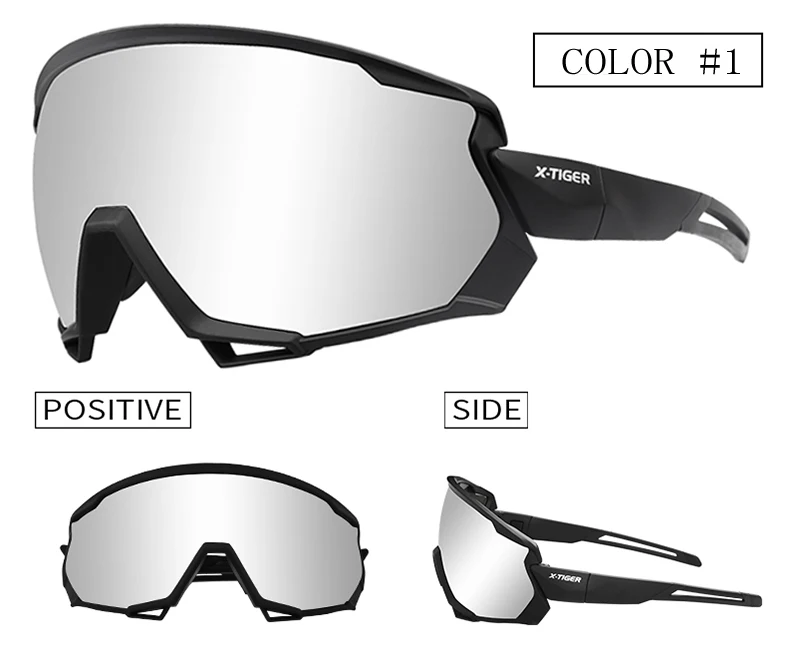 X-TIGER Wind Cycling Glasses 5 Lens Polarized Outdoor Sport Bicycle Glasses MTB Mountain Bike Sunglasses Goggles Cycling Eyewear