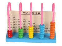 5 row child wooden calculate abacus bead educational mathematictoys math early learning arithmetic addition subtraction 2021