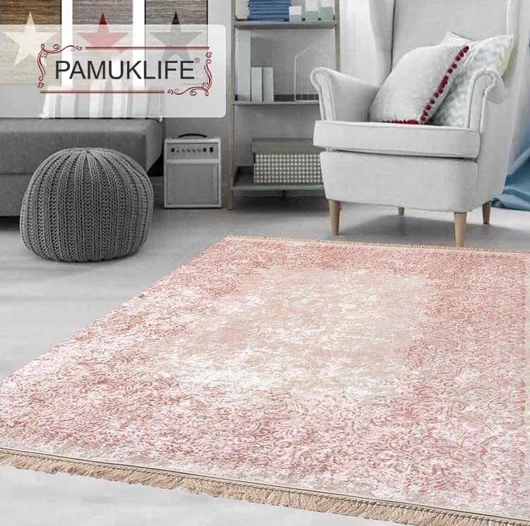 Pamuklife искусственная кожа на нескользящей основе ковер климат розовый