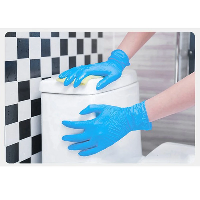 300 шт ПВХ одноразовые перчатки для приготовления пищи нитриловые рабочие