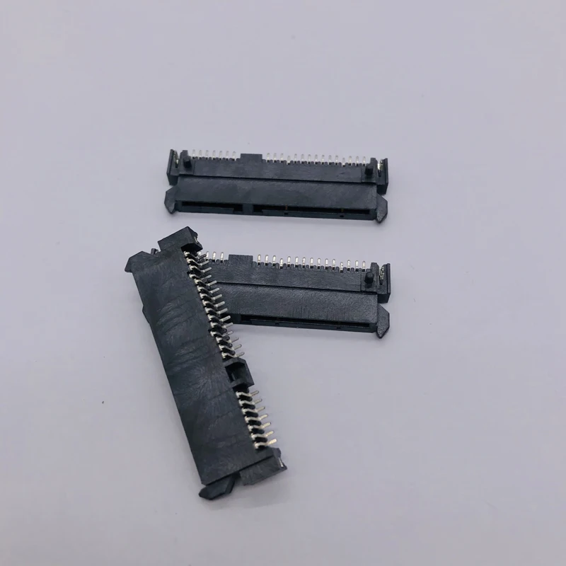 10 шт. разъем SATA fmale SMT 7P + 15P 22Pin 7 15 90 ° h4 2 мм для интерфейса жесткого диска 22pin