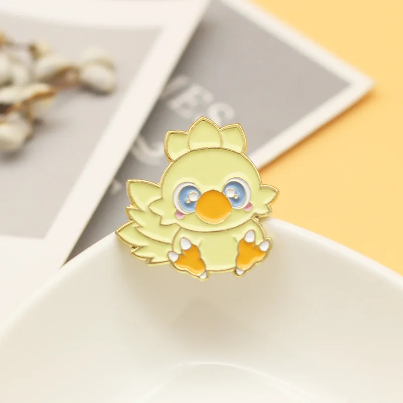 Final Fantasy Chocobo брошь красивые шпильки карманные монстры значок для рюкзака мужская
