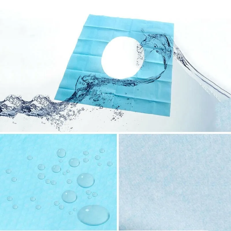 10 шт./упак. одноразовое покрытие на сиденье унитаза коврик Водонепроницаемый