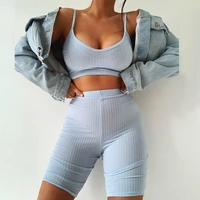 womens four color sports suspender shorts suit casual urbane sportswear yoga set workout outfits fitness wear run gym suit