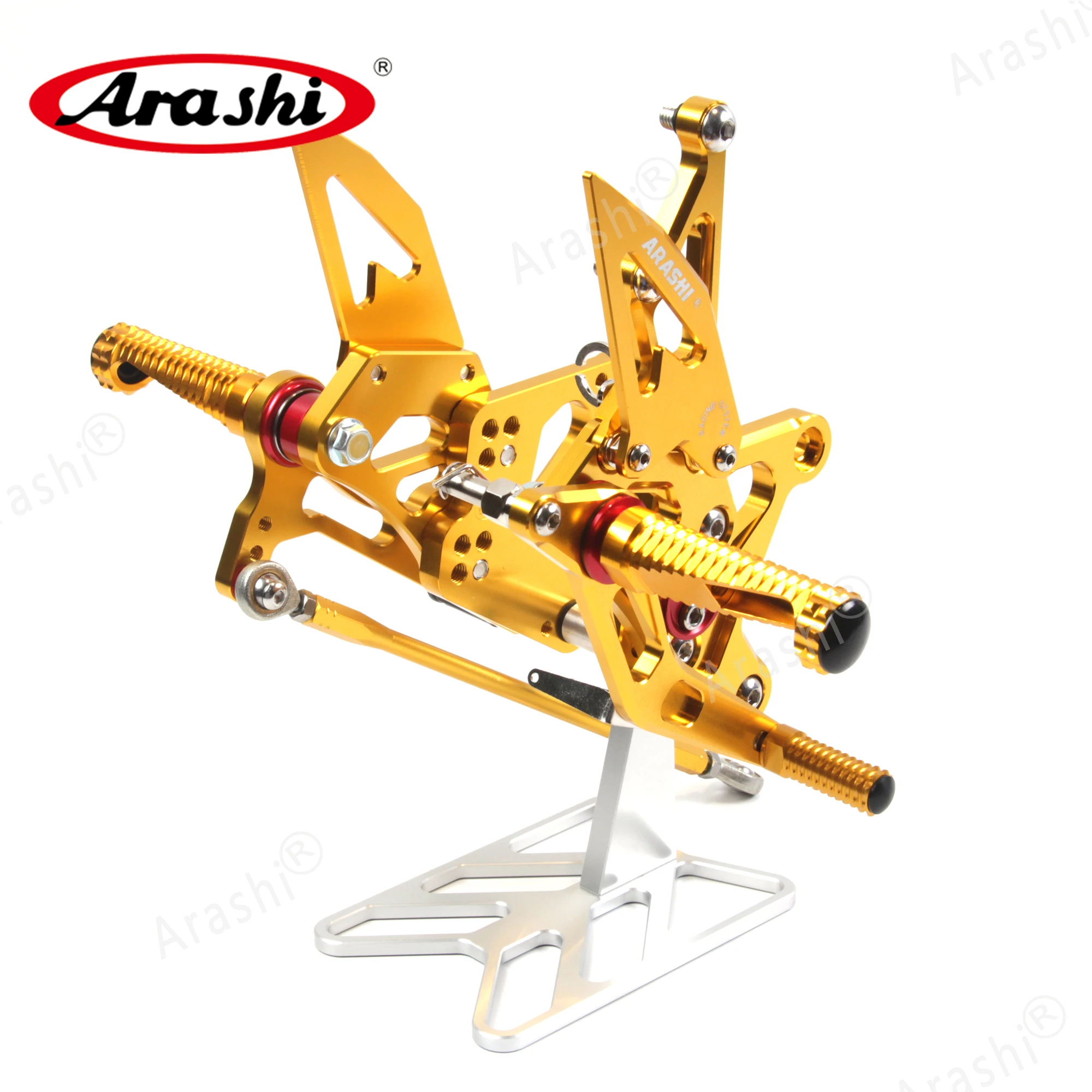 Arashi NINJA ZX6R задние Регулируемые подножки для KAWASAKI ZX-6R Ninja ZX 636 2005 2006 Задние 05 06 CNC 6R |