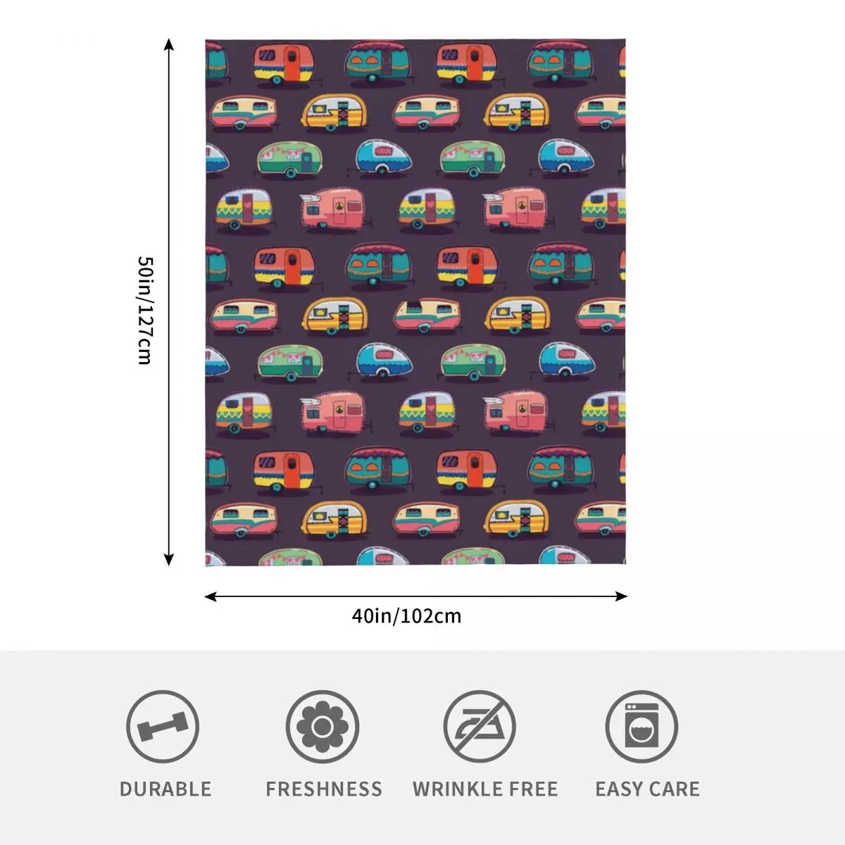 Флисовое одеяло Happy RV покрывало для телевизора дивана Фланелевое дома