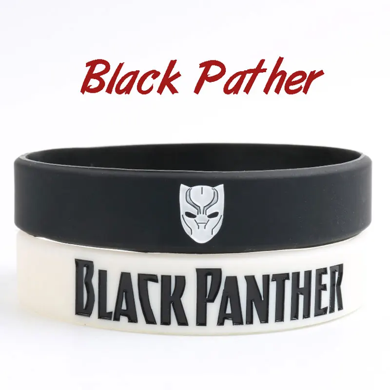 1 шт. силиконовый браслет WAKANDA FOREVER с черной пантерой модные ювелирные изделия для