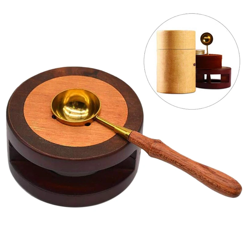 Wax Seal Warmer Furnace Stove Pot with Melting Spoon Kit Beads Sticks Tool for Sealing Stamp | Дом и сад