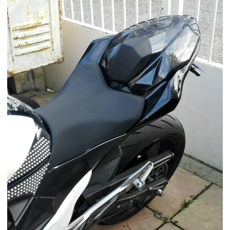 Задняя обтекаемая седушка для мотоцикла Kawasaki Z800 Z 800 2013 2014 2015 2016, чехол для пассажира чёрного, углеродного, зелёного и белого цветов.