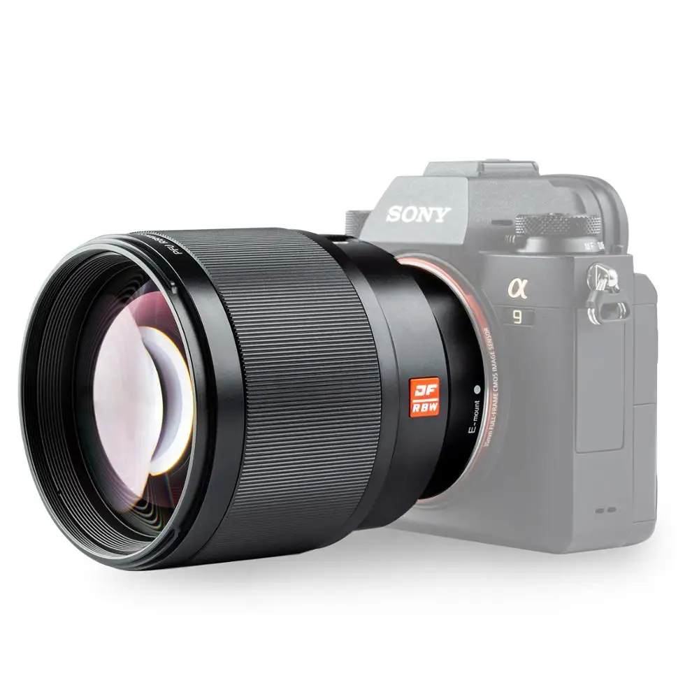 VILTROX 85 мм f1.8 STM объектив с автоматической фокусировкой и фиксированным фокусом F1.8 полный объектив для камеры sony E mount A9 a7III a7RIII a7SII A6500 A6400