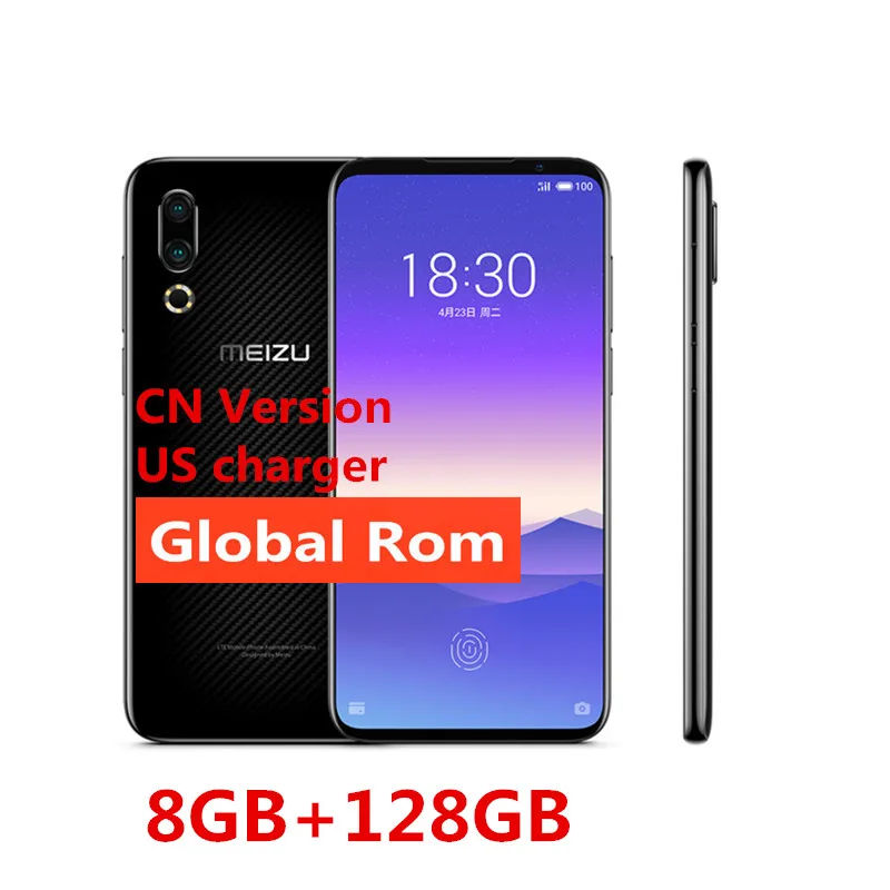 8GB 128GB Black Cn Дополнительная глобальная версия Meizu 16 s, 6 ГБ, 128 ГБ, 16 s, Смартфон Snapdragon 855, 6,15 дюйма, 48 МП, двойная камера AI, фронтальная, 20 МП, 3600 мА/ч, NFC - Цвет: 8GB 128GB Black Cn