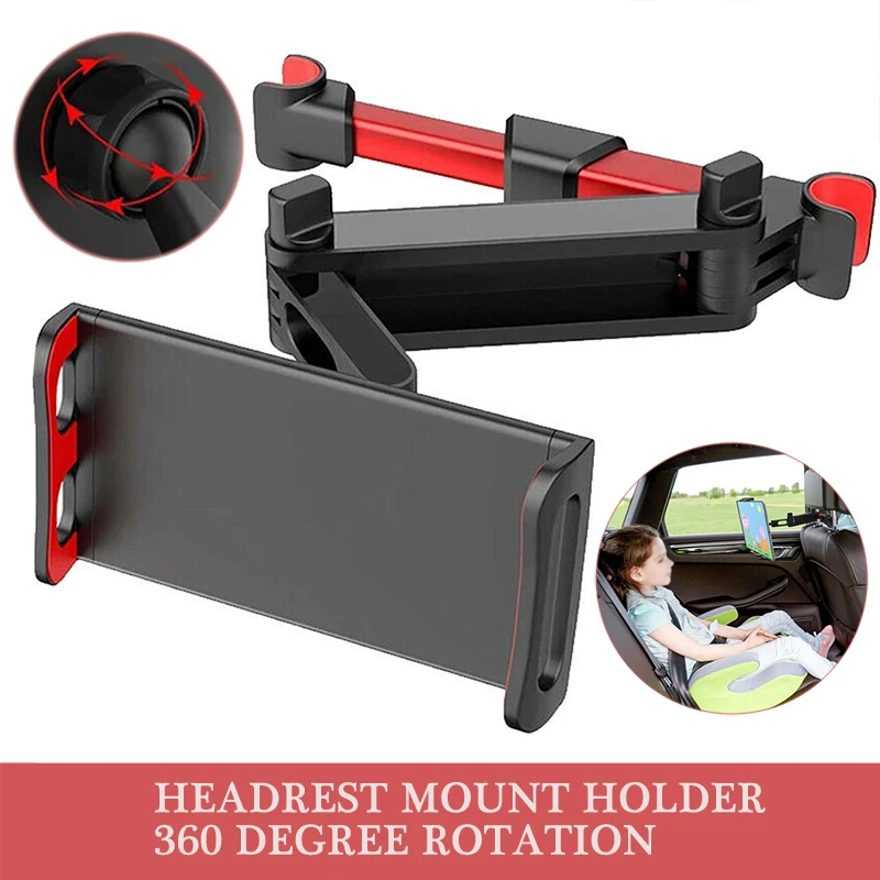

Mayitr 1pc Foldable Headrest Mount Holder Metal Car Seat 360 Degree Rotation For 4.5-8 Inch Phone 6-10.5 Inch Pad Tablet Parts