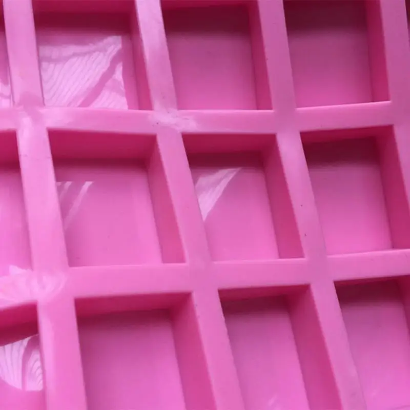 Силиконовые формы для торта 6 ячеек конфет шоколадного печенья синего/розового