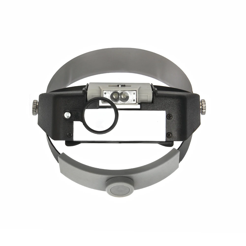 Головной светильник увеличительное стекло лупа для ювелиров со светодиодными