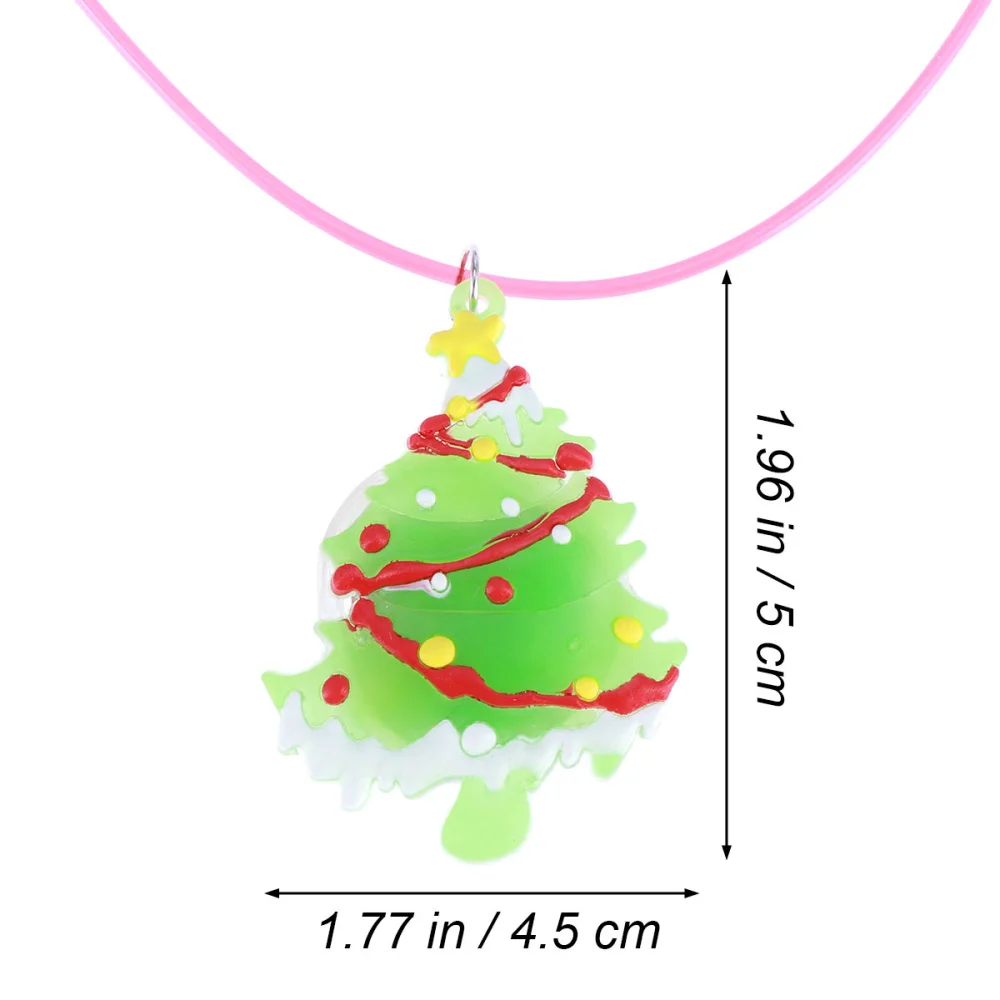 

10PC Christmas LED Flash Pendants Rope Simple Creative Personalized Neck Decor Festival Ornaments Children's Luminous Toys (Rand