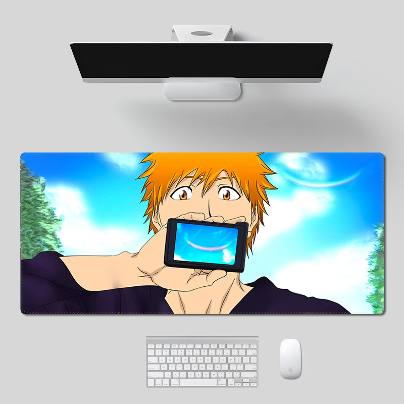 Блич Ичиго Куросаки коврик для клавиатуры большой мыши резиновый Настольный с