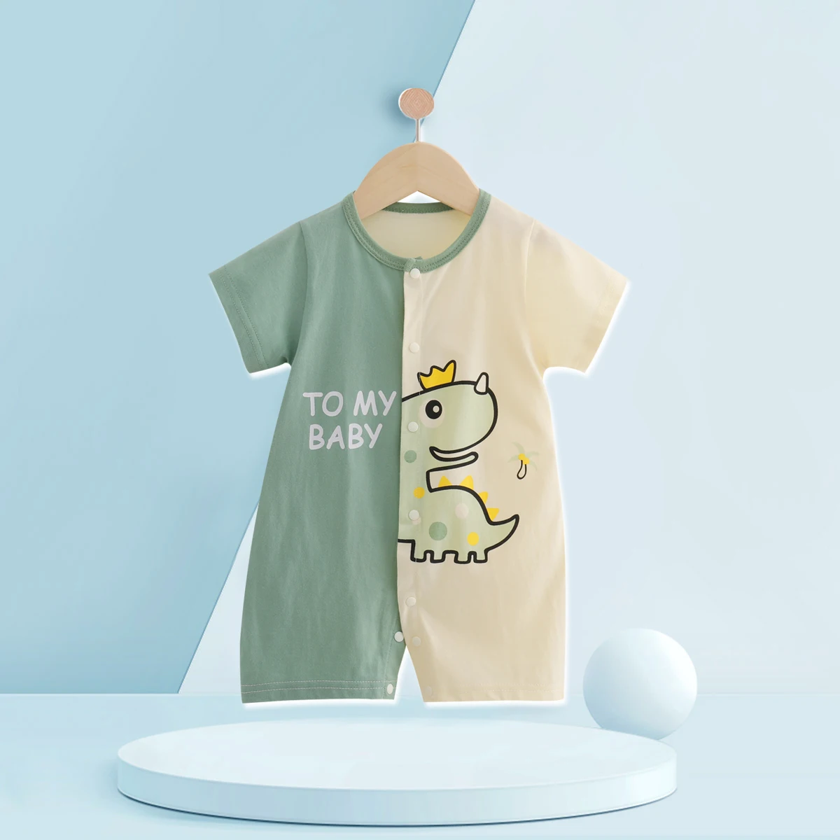 

Summer Baby Onesies Cartoon Pattern