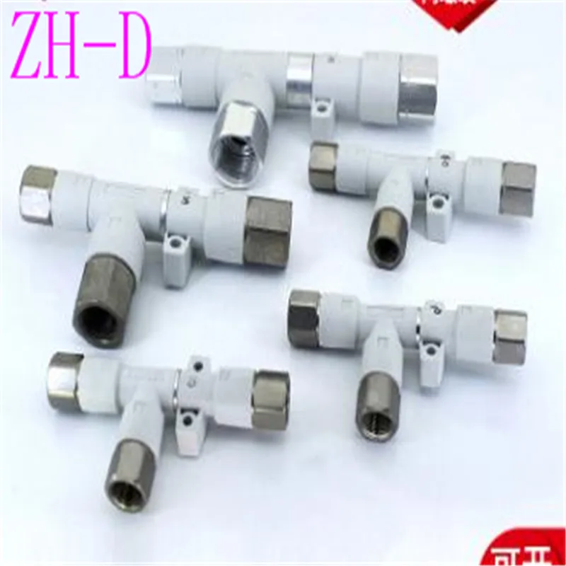

SMC Type Vacuum Generator ZH Series Plastic Single-stage Right Angle Tee with Inch Pipe Thread Without Muffler