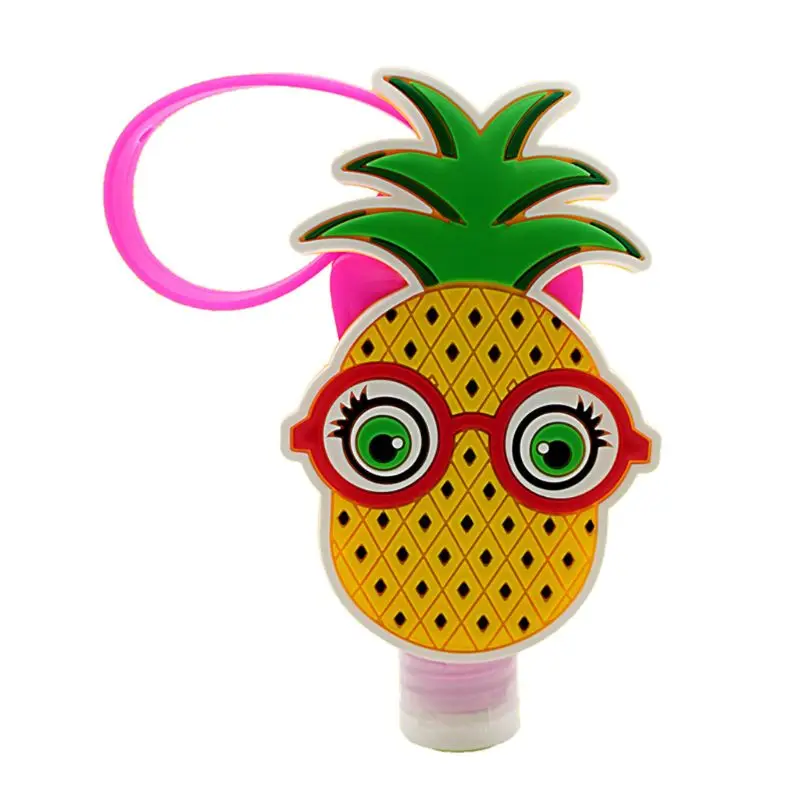 

Cute Kids 30ml Empty Travel Bottle Hand Sanitizer Holder with Silicone Case Leak Proof Refillable Portable Containers