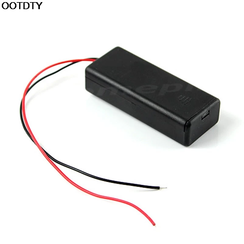 2 батареи AAA Коробка Чехол-держатель с проводами бок о батарейный блок