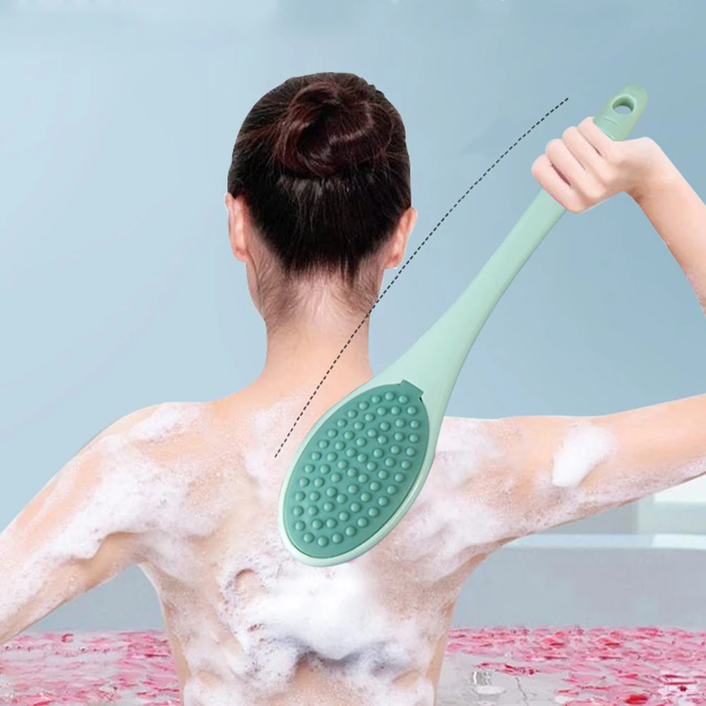 

4pcs set Bath Brush Long Handle Scrubber Skin Massage Feet Rubbing Body For Back Exfoliation Brushes Remove Dead Clean Sponge